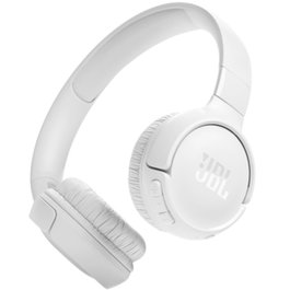 JBL Tune 525BT Auriculares Inalámbricos Bluetooth 5.3 con Sonido Pure Bass, Micrófono, Hasta 57h Batería, Blanco